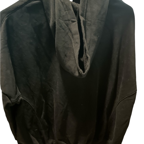 🛍️# 2456 NWOT TheMogan Oversized Pullover Fleece Hooded Sweatshirt Tunic Hoodie - Picture 6 of 14